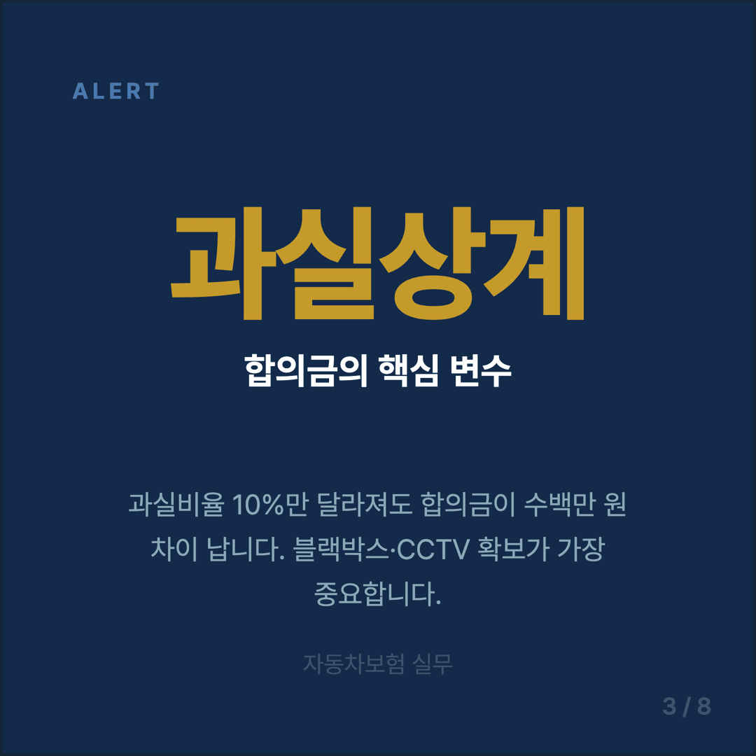 교통사고 합의금 협상 가이드 - 3/8