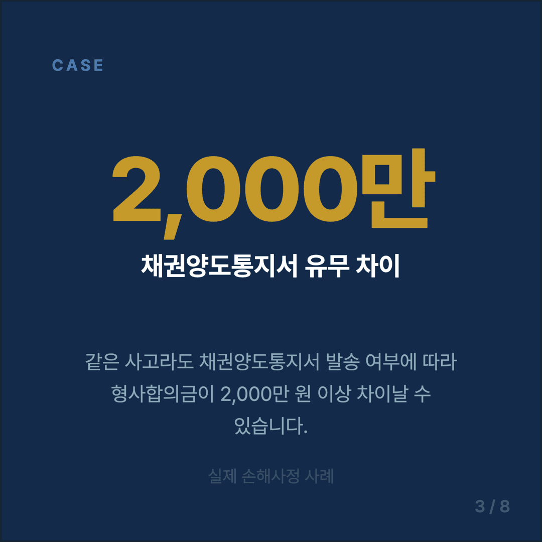 운전자보험 형사합의금 가이드 - 3/8